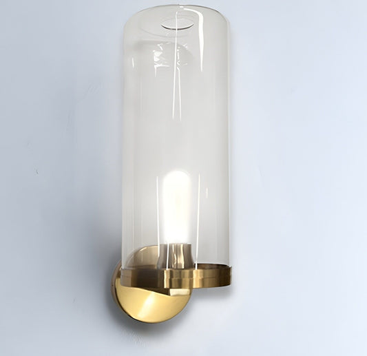 DecoMust Maighread - Elegant Glass Shade Armed Wall Sconce in Gold ✨🕯️