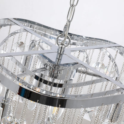 Modern Glam Tiered Crystal Chandelier, Luxury Lighting Classic Ambiance