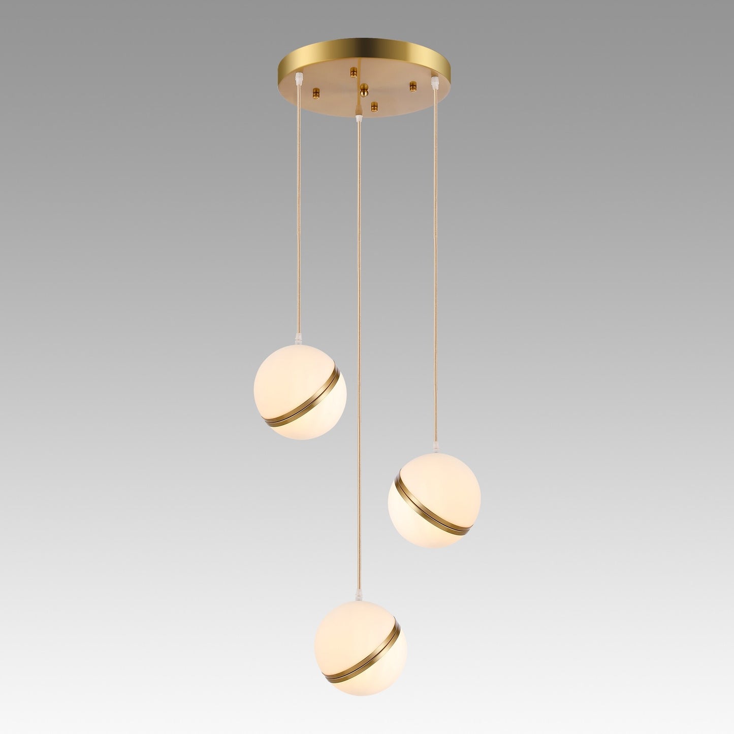 Rivaan 3-Light Globe Pendant Chandelier, Luxury Modern Lights