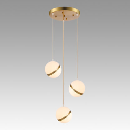 Rivaan 3-Light Globe Pendant Chandelier, Luxury Modern Lights