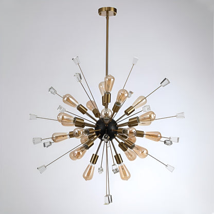 Sci-fi Sputnik Star Chandelier - Modern Ceiling Light, Pendant Fixture for Futuristic Home Decor