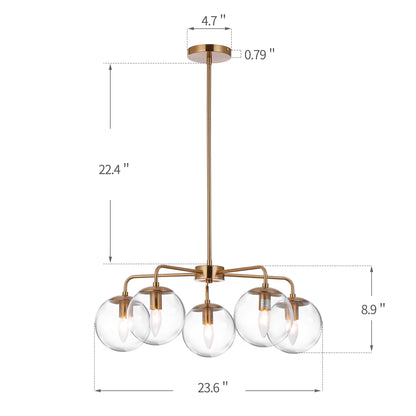 Sci-fi Minimalist Sputnik Sphere Chandelier - Modern Cosmic Lighting for Futuristic Ambiances