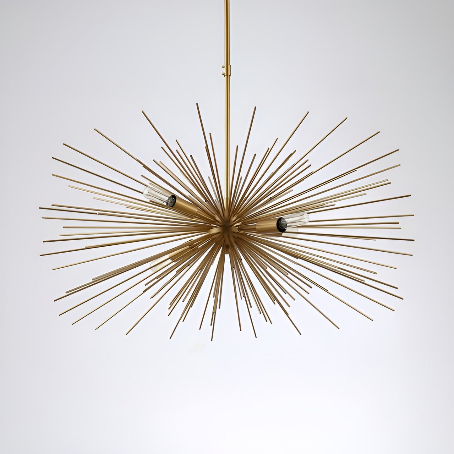 Sci-fi Sputnik Sphere Gold Chandelier - Baskett 4-Light