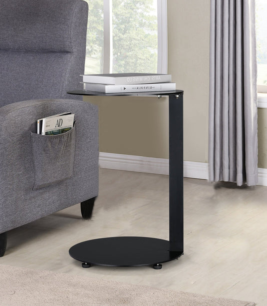 Black Modern Side Table End Table Accent Table Suitable for Sofa or Living Room