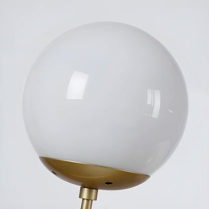 Globe White Pendant Lights for Kitchen Island, Futuristic Spheres (Black or Gold)