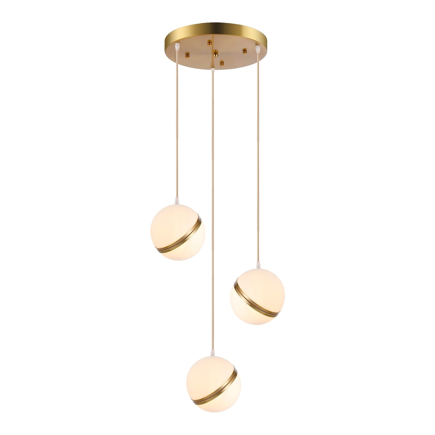 Rivaan 3-Light Globe Pendant Chandelier, Luxury Modern Lights