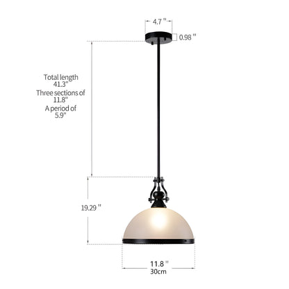 Traditional Lights, White Ceiling Light Pendant, Lamp Fixture 12-Inch Modern Elegance
