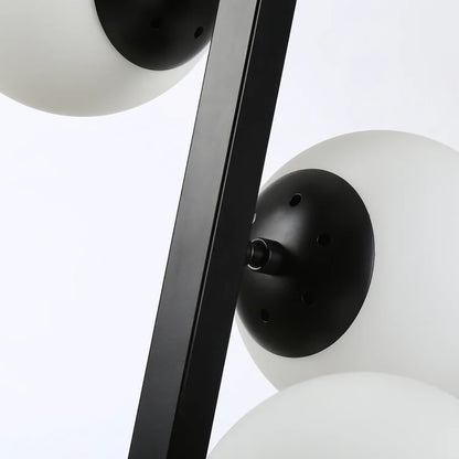 Modern Sci-fi Vertical Chandelier with Sphere Globes