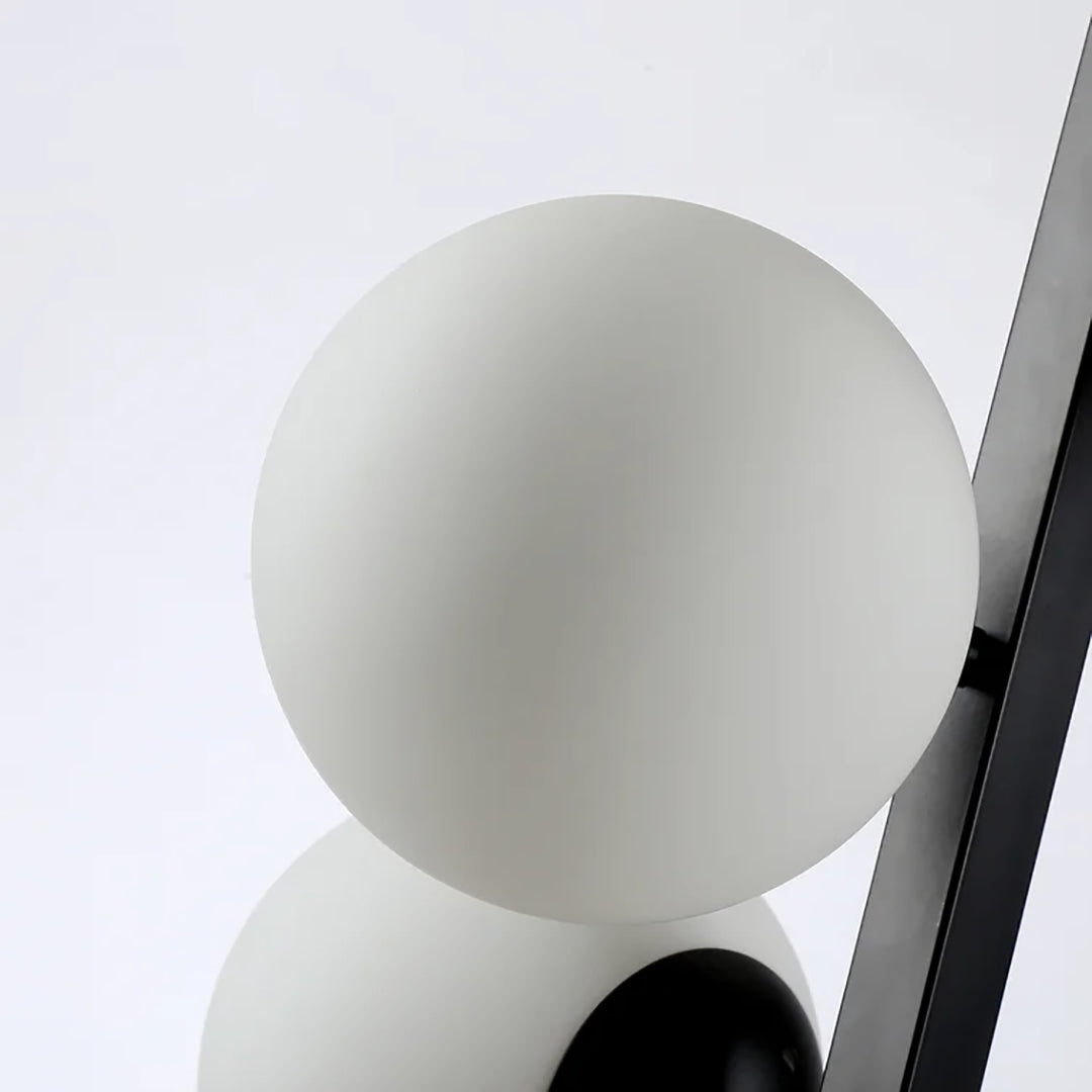 Modern Sci-fi Vertical Chandelier with Sphere Globes