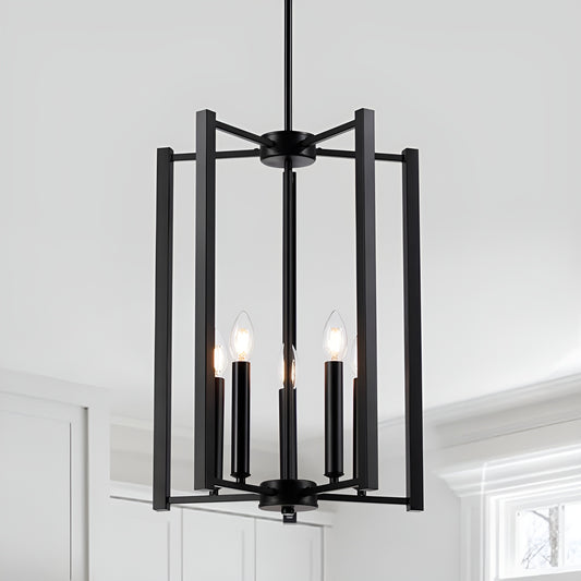 Geometric 5-Light Minimalist / Modern Pendant Light