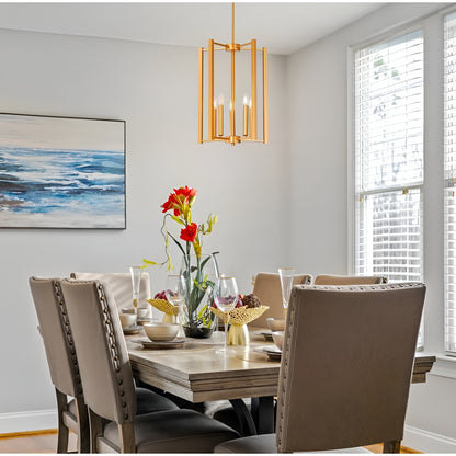Geometric 5-Light Minimalist / Modern Pendant Light