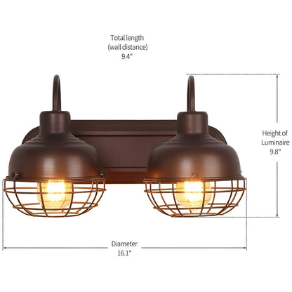 Karpinski Retro Industrial Barn Lights - Steampunk Wall Sconces, Train Station Vibe