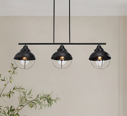Industrial Style Railroad 90s Ceiling Light - Steampunk Retro Old School Kitchen Island Fixture