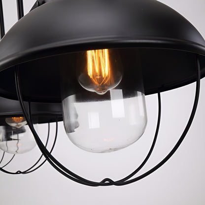 Industrial Style Railroad 90s Ceiling Light - Steampunk Retro Old School Kitchen Island Fixture