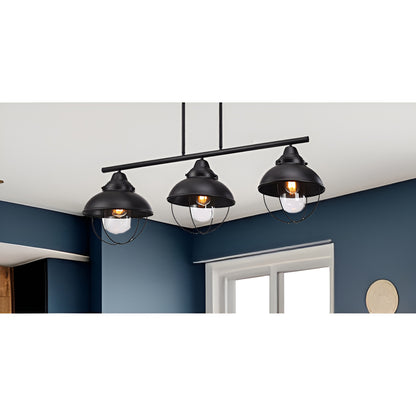 Industrial Style Railroad 90s Ceiling Light - Steampunk Retro Old School Kitchen Island Fixture