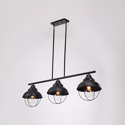 Industrial Style Railroad 90s Ceiling Light - Steampunk Retro Old School Kitchen Island Fixture