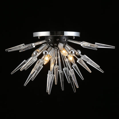 Semi-Flush Mount Sparta Sputnik Starburst Ceiling Lamp