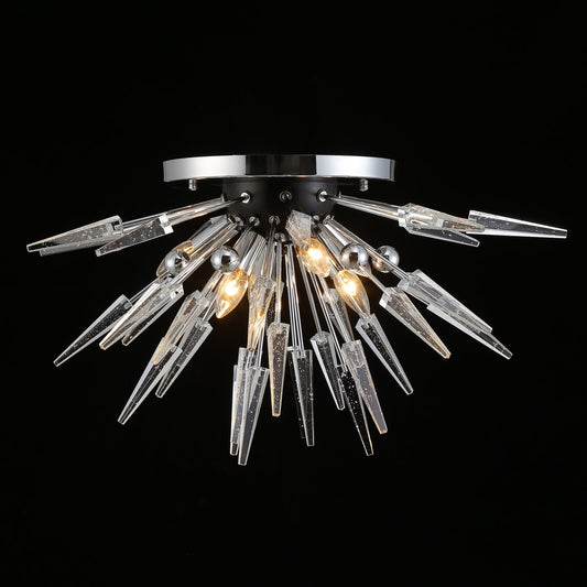 Semi-Flush Mount Sparta Sputnik Starburst Ceiling Lamp