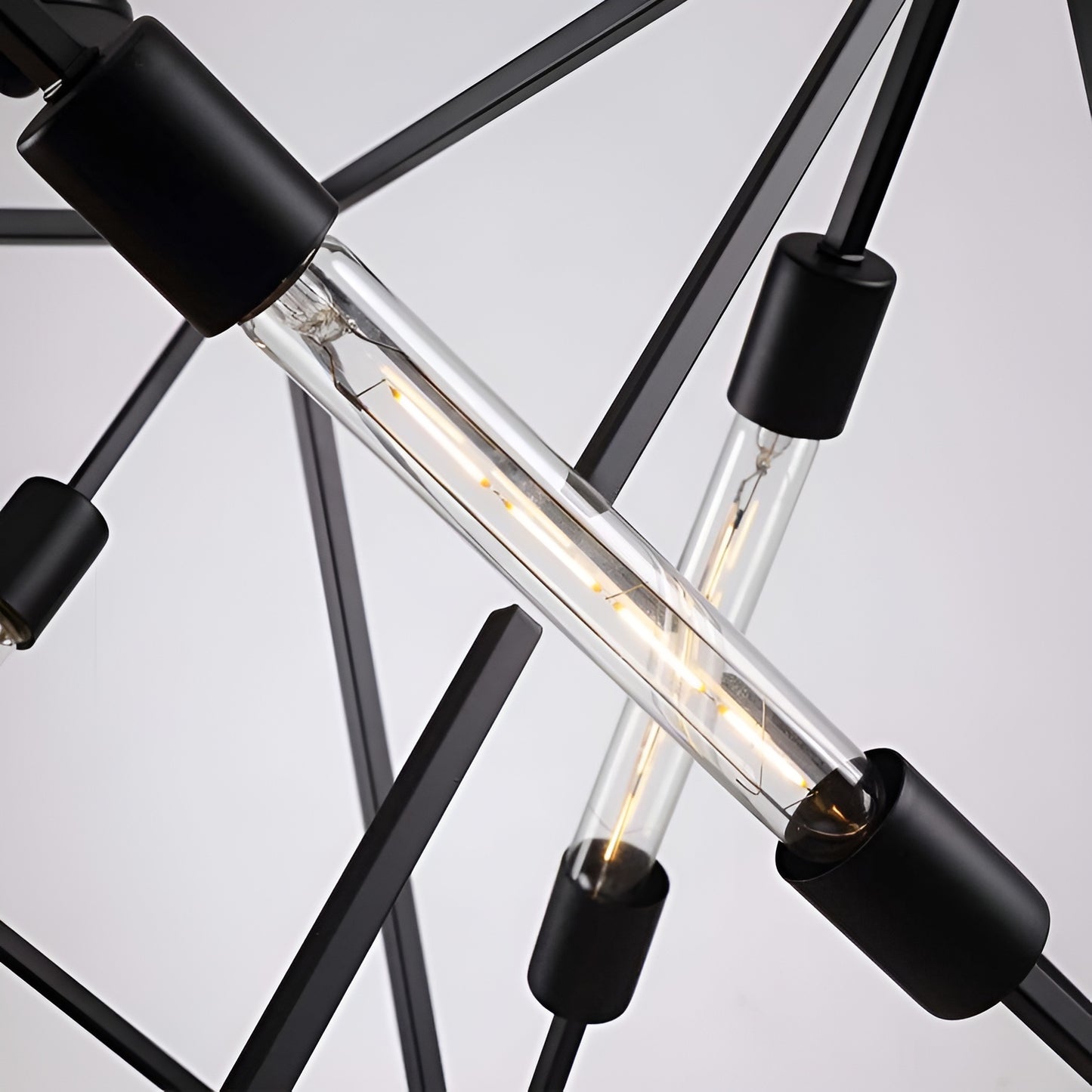 Square Metal Cage Open Frame, Chic and Minimalist Metal Pendant Light