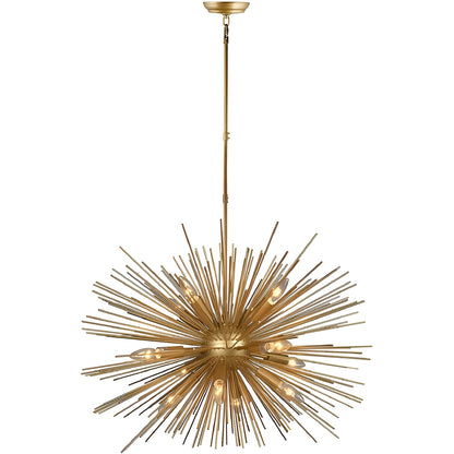 Star Sci-fi Chandelier - Gold Sphere Model Sputnik Lamp, Futuristic Scifi Pendant Light