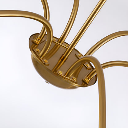 Traditional / Classic Gold or Black Chandelier with Candle-Style Lighting