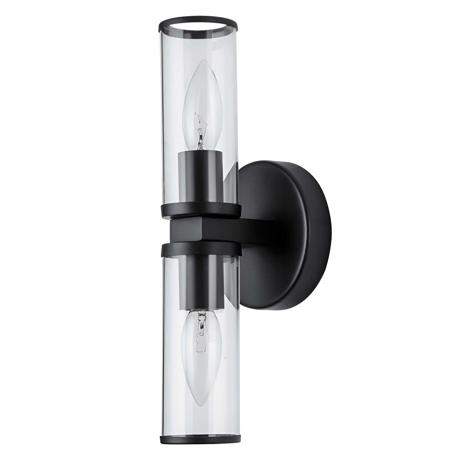 Retro Candle Wall Light, Industrial Modern Sconce 2-Light (Set of 1)