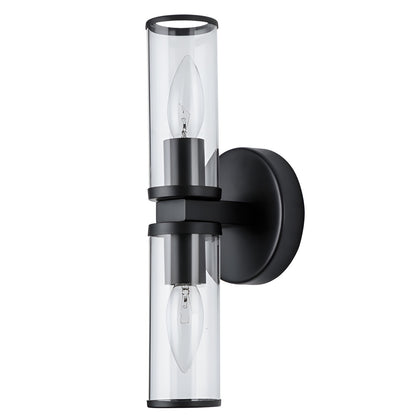 Retro Candle Wall Light, Industrial Modern Sconce 2-Light (Set of 1)