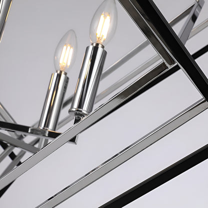 The GEO Cube - Large Cube Minimalist Chandelier of Geometric Style