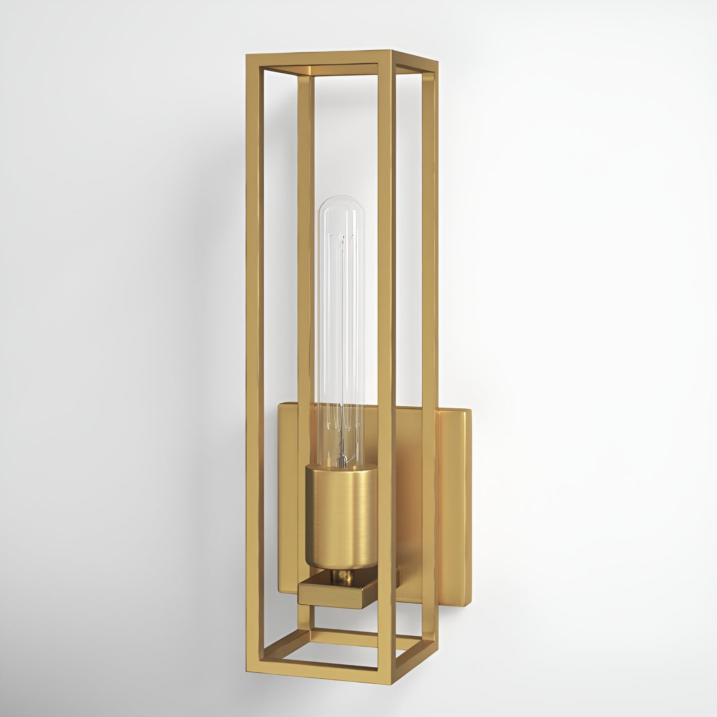 Luxury & Minimalist Wall Sconce - Dimmable Armed Sconce (Black or Gold) (set of 1)