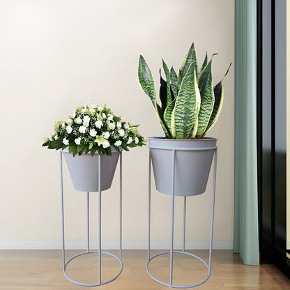 Round Nesting Plant Stands (Set of 2) Minimalist Indoor Garden