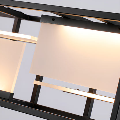 LED 40 inch Black Linear Pendant Ceiling Light - Kitchen Table Light