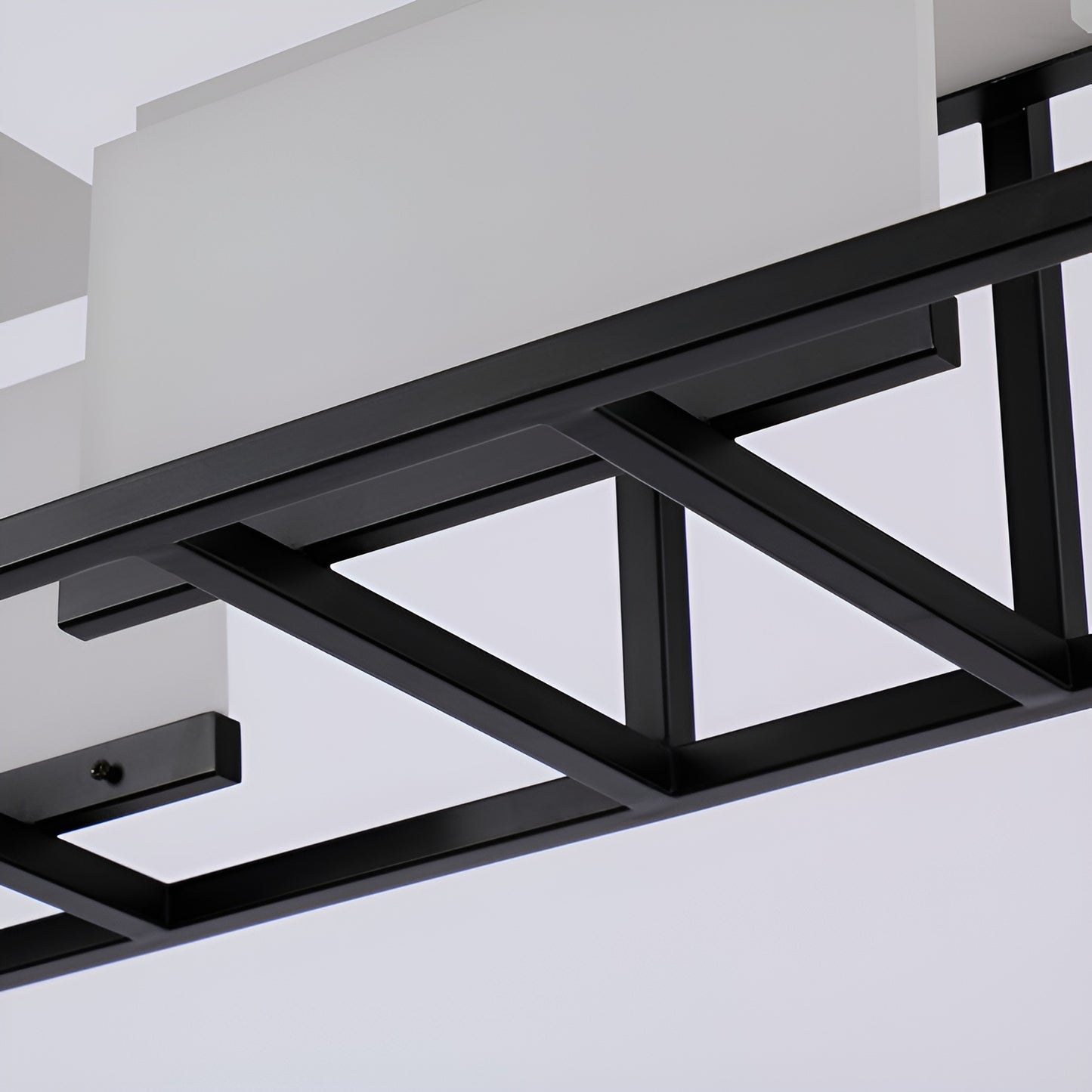 LED 40 inch Black Linear Pendant Ceiling Light - Kitchen Table Light
