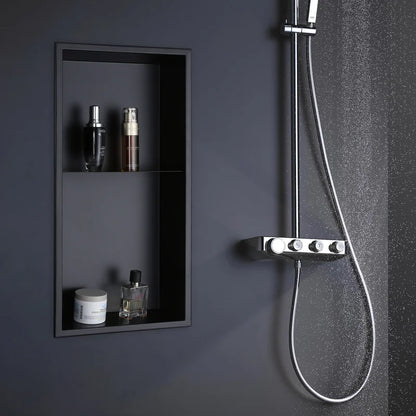 Stainless Steel Shower Wall Niche With Built-in Shelf for Bathroom Storage