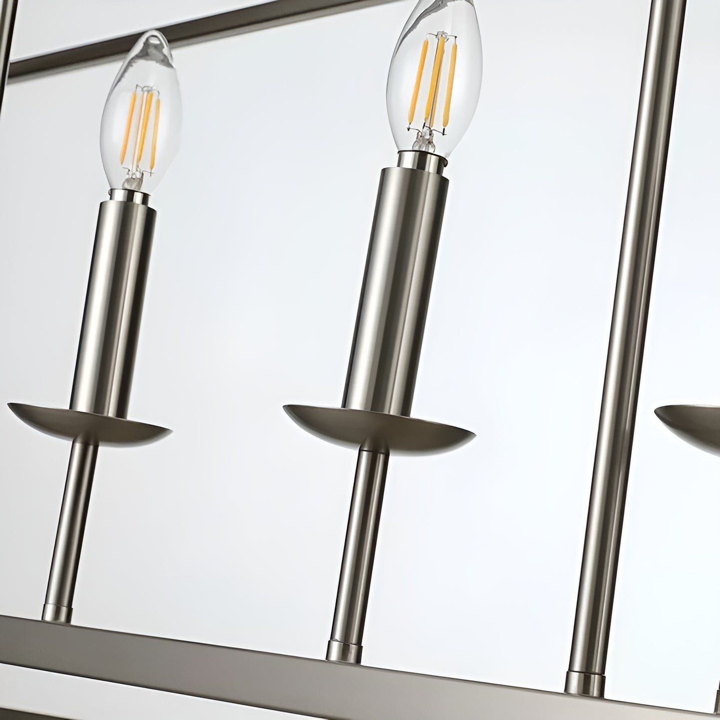 Minimalist Linear Rectangle Chandelier/Lantern for Kitchen Island