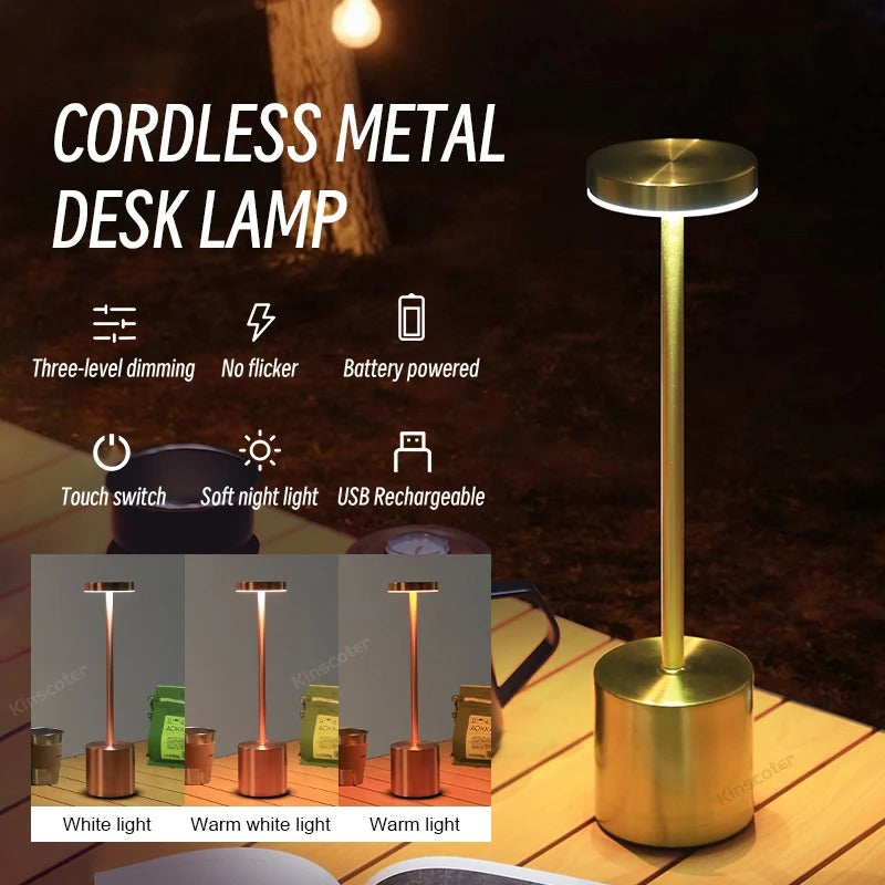 'A Scifi Desk Lamp' (Set of 2) - Touch Sensitive Table Lamp with 3 Light Settings