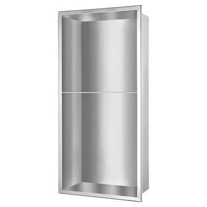 Stainless Steel Shower Wall Niche With Built-in Shelf for Bathroom Storage