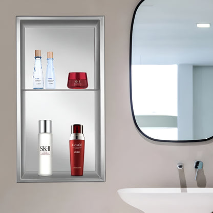 Stainless Steel Shower Wall Niche With Built-in Shelf for Bathroom Storage