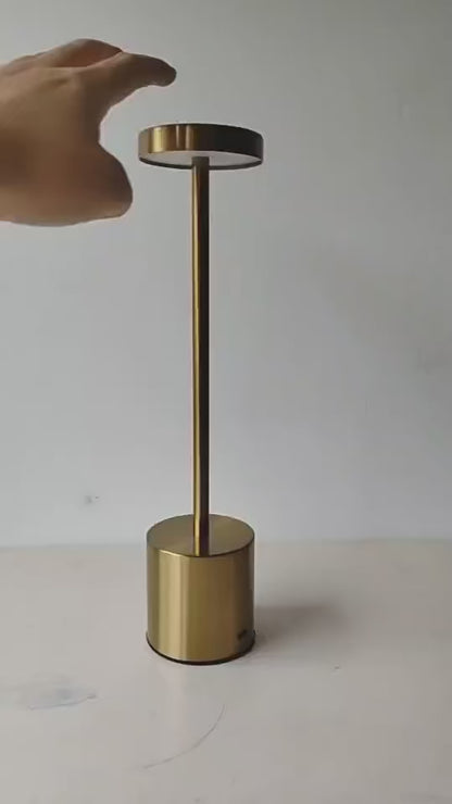 New 2024 Desk Lamp - Futuristic Sci-fi Table Light in Black, White & Gold